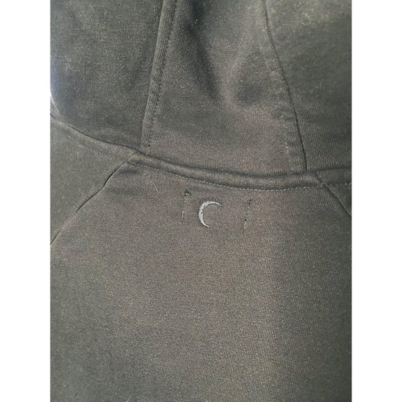 ZYIA women's Black Crop Sweatshirt Size XXL - 2XL with large logo on sleeve - Picture 6 of 6